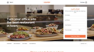 Group food delivery for companies | Caviar