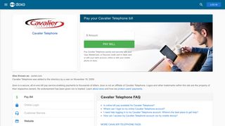 Cavalier Telephone: Login, Bill Pay, Customer Service and Care Sign-In
