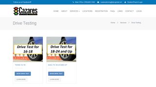 Drive Testing - Cazares Driving School