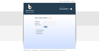 Login - Commonwealth Bank Group - BPOINT