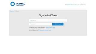 CBase - Tarmac Customer Technical Portal