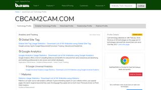 cbcam2cam.com Technology Profile - BuiltWith