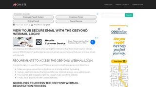 View Your Secure Email with the Cbeyond Webmail Login! - Login Site