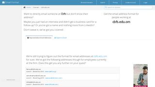 Email Address Format for cbfs.edu.om | Email Format