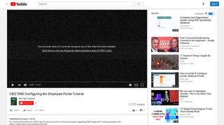 CBIZ EMS Configuring the Employee Portal Tutorial - YouTube