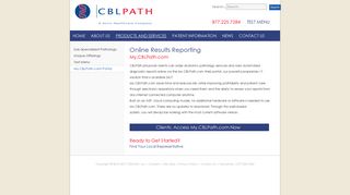 My.CBLPath.com Portal