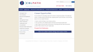 Career Opportunities - CBLPath