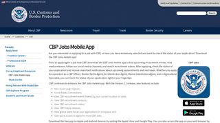 CBP Jobs Mobile App | U.S. Customs and Border Protection