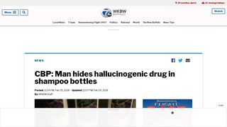 CBP: Man hides hallucinogenic drug in shampoo bottles - WKBW