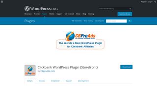 Clickbank WordPress Plugin (Storefront) | WordPress.org