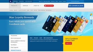 Max Loyalty Rewards - Personal - Cards - Others - Commercial Bank ...