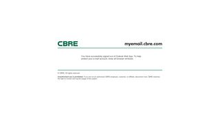 Outlook Web App - Sign out - CBRE