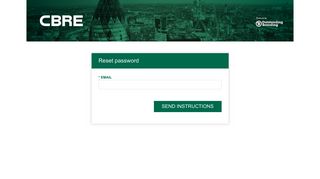 Reset password - CBRE