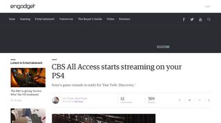 CBS All Access starts streaming on your PS4 - Engadget