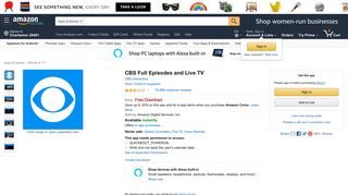 Amazon.com: CBS Full Episodes and Live TV: Appstore for Android