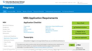 MBA Application Requirements | Programs - Columbia Business School