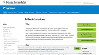 MBA Admissions | Programs - Columbia Business School