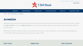 AccessLine | CB&S Bank