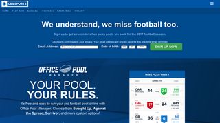 Office Pool Manager - CBS Sports