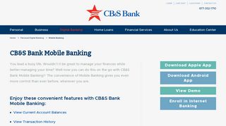 Mobile Banking | CB&S Bank