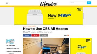 How to Use CBS All Access - Lifewire