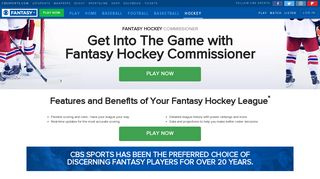 Fantasy Hockey Commissioner - CBSSports.com