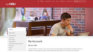 My Account | CBU - Christian Brothers University