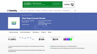 Cbus Super Income Stream | Pension | RateCity.com.au