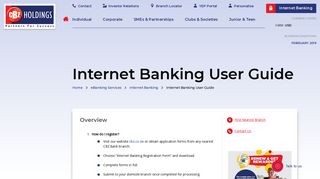 Internet Banking User Guide - CBZ Holdings