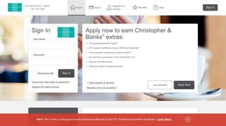 Christopher & Banks Credit Card - Manage your account - Comenity