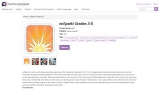 ccSpark! Grades 3-5 - Puffin Academy