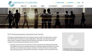 Employment & Income Verification - Corporate Cost Control ...