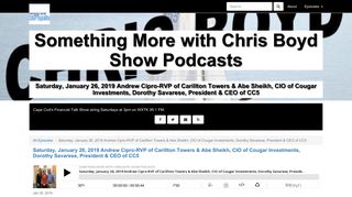 Something More with Chris Boyd Show Podcasts: Saturday, January ...