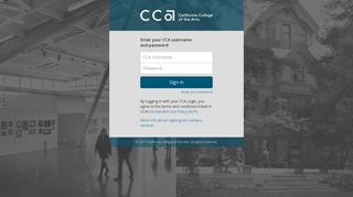CCA Login - CCA Portal - California College of the Arts