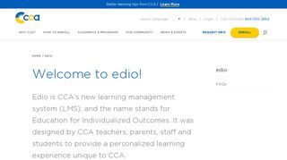 Welcome to edio! - Commonwealth Charter Academy