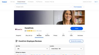 Working at CoreCivic: 874 Reviews | Indeed.com