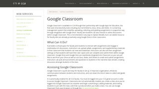 Google Classroom | Educational Technology Services