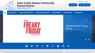 Clear Creek Amana CSD / District Homepage