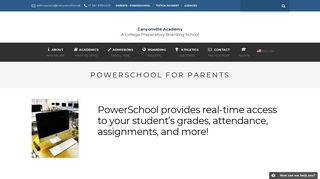 PowerSchool for Parents - Canyonville