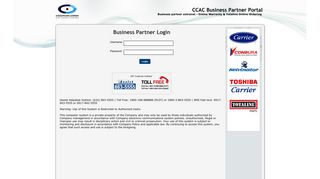 CCAC Business Partner Portal