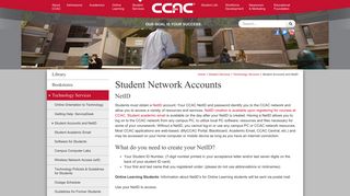 Community College of Allegheny County :: Student NetID