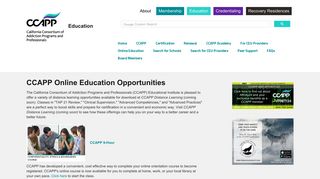 Online Education :: CCAPP Education