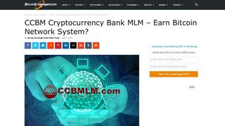 CCBM Cryptocurrency Bank MLM Review - Earn Bitcoin Network ...