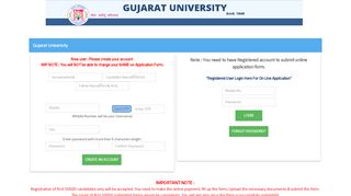 Apply Online - Gujarat University | CCC Exam | Application Login