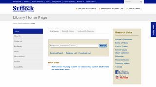 Library Home Page - Suffolk County Community College