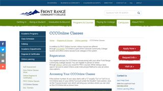 CCCOnline Classes | FRCC