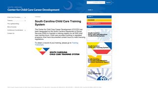 South Carolina Center for Child Care Career ... - SC CCCCD