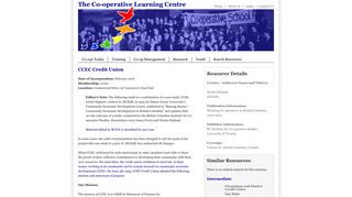 CCEC Credit Union | The Co-operative Learning Centre