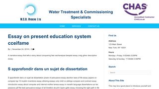 Essay on present education system cceifame - MSB Hygiene Ltd
