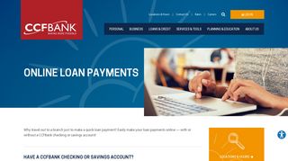 Online Loan Payments | CCF Bank | Eau Claire, WI – Altoona, WI ...
